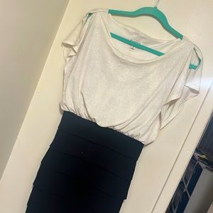 Black and White Sparkle Dress